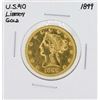 Image 1 : 1899 $10 Liberty Head Eagle Gold Coin