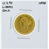 Image 1 : 1898 $5 Liberty Head Half Eagle Gold Coin