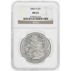 1884-O $1 Morgan Silver Dollar Coin NGC MS63