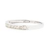 Image 2 : 14KT White Gold 0.13ctw Diamond Ring