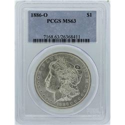 1886-O $1 Morgan Silver Dollar Coin PCGS MS63