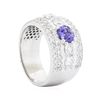 Image 3 : 14KT White Gold 1.72ct Tanzanite and Diamond Ring