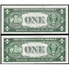Image 2 : Lot of (2) Consecutive 1935D $1 Silver Certificate Notes Narrow Uncirculated