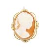 Image 1 : 14KT Yellow Gold Cameo Pendant/Pin