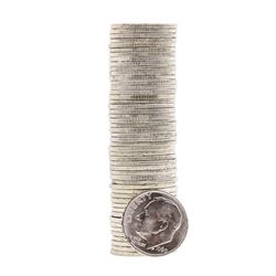 Roll of (50) 1960 Brilliant Uncirculated Roosevelt Dimes