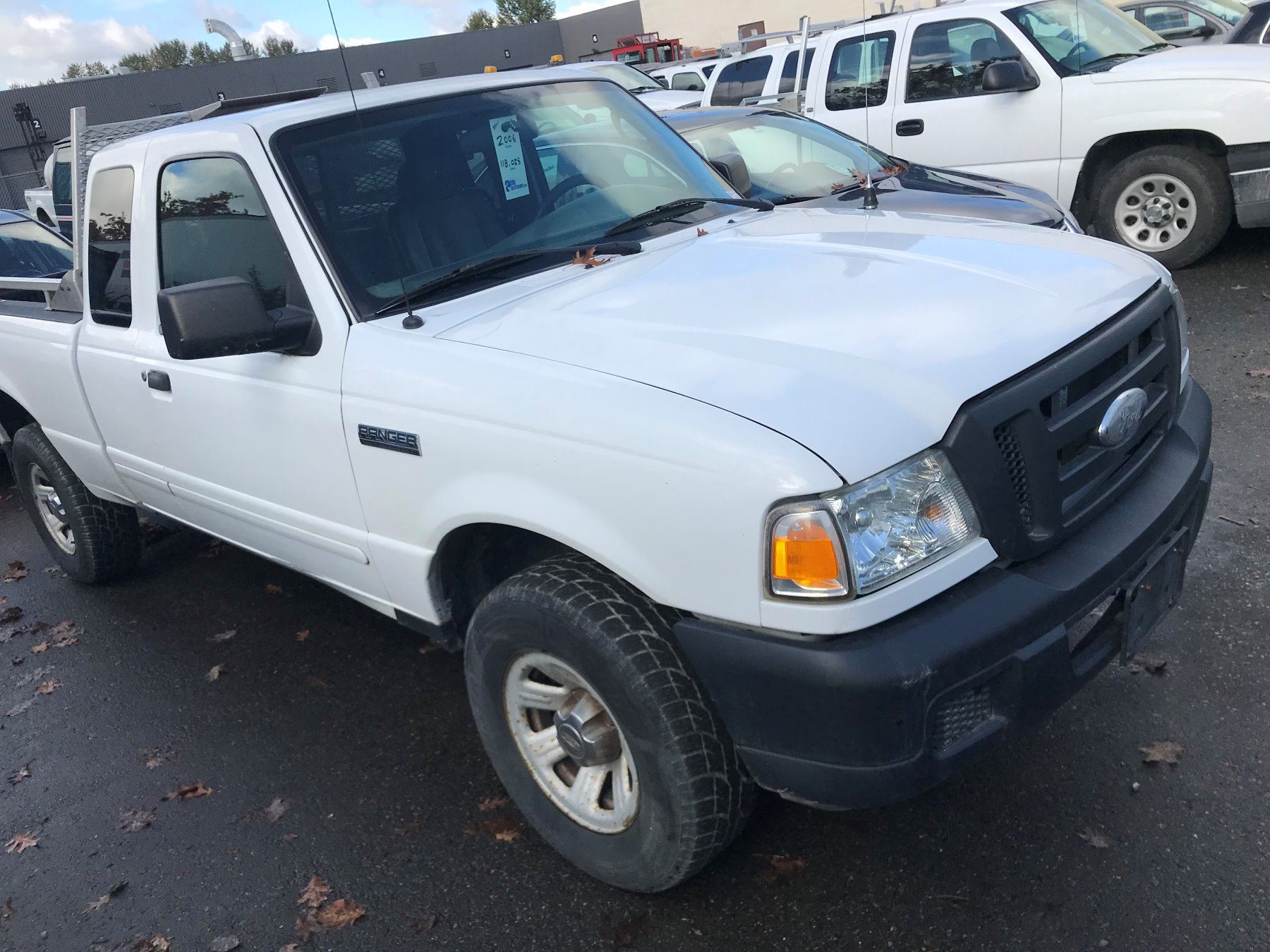 2006 FORD RANGER, 2 DOOR PICKUP, WHITE, 4.0L, GAS, AUTOMATIC, VIN ...