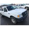 Image 2 : 2006 FORD RANGER, 2 DOOR PICKUP, WHITE, 4.0L, GAS, AUTOMATIC, VIN#1FTZR45E46PA26416, 118,028KMS,