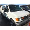 Image 2 : 2007 FORD E350 SUPERDUTY, WHITE PASSENGER/CARGO VAN, 5.4L, GAS, AUTOMATIC, VIN#1FTSE34L57DA08002,