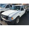 Image 1 : 2008 FORD RANGER, WHITE, 2 DOOR DUMP, 4.0L, VIN #1FTZR45E78PA43343, 155,853KMS, GAS, AUTOMATIC,