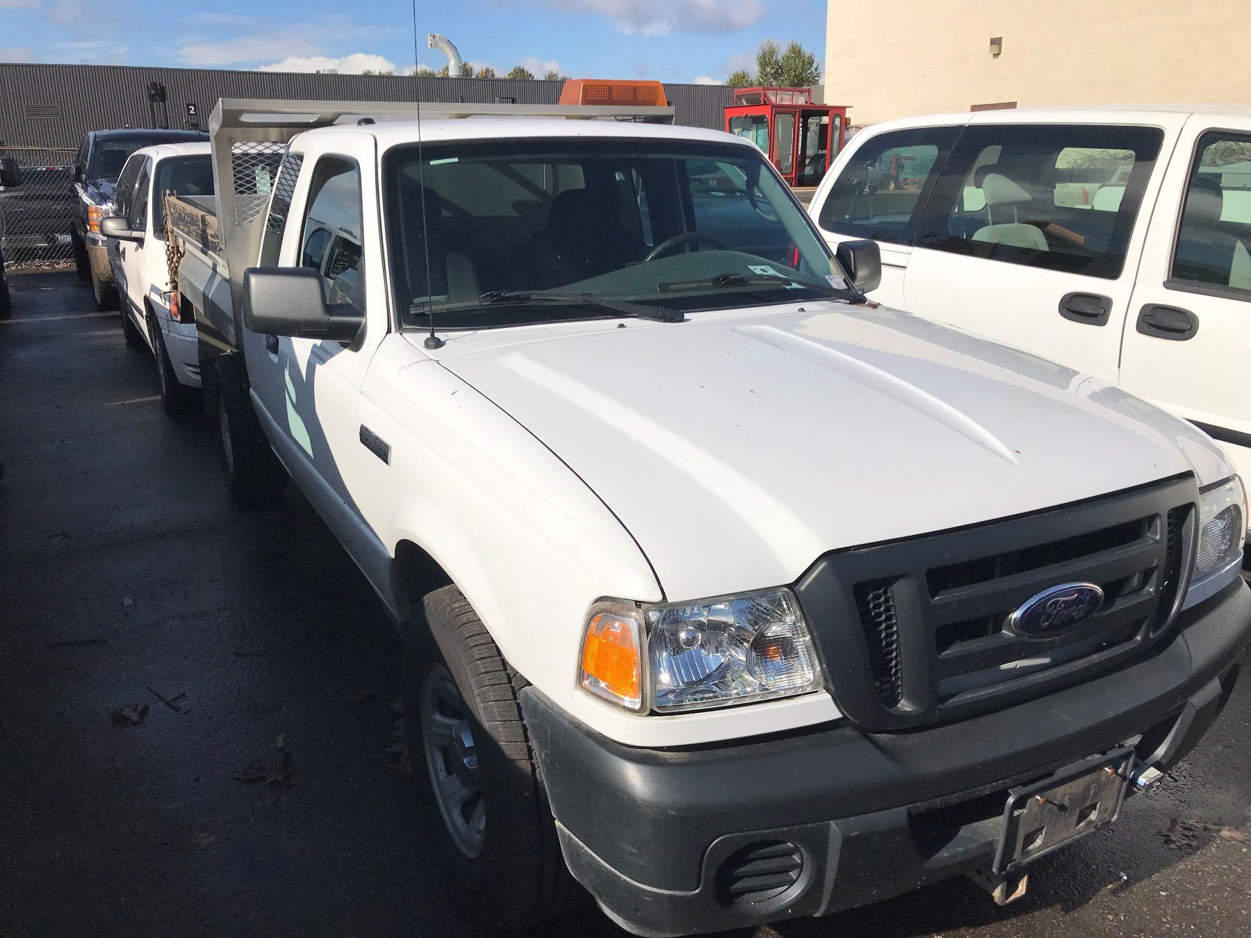 2008 FORD RANGER, WHITE, 2 DOOR DUMP, 4.0L, VIN #1FTZR45E78PA43343, 155 ...