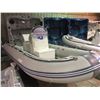 Image 1 : DARK GREY 16.5 FOOT BAKERVIEW ALU-500DL 10 PERSON 60 HP MAX MOTOR WHITE DOUBLE ALUMINUM HULL