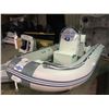 Image 2 : DARK GREY 16.5 FOOT BAKERVIEW ALU-500DL 10 PERSON 60 HP MAX MOTOR WHITE DOUBLE ALUMINUM HULL