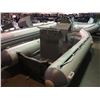 Image 2 : DARK GREY 14.5 FOOT BAKERVIEW ALU-460DL 9 PERSON 50 HP MAX MOTOR GREY DOUBLE ALUMINUM HULL