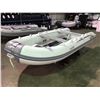 Image 1 : GREY 12 FOOT BAKERVIEW ALU-360HL 5 PERSON 30 HP MAX MOTOR WITH DOUBLE ALUMINUM HULL