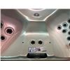 Image 2 : CAL SPA GYPSUM ACRY 90X90, SMOKE BASE, 51 STAINLESS STEEL JETS, WATERFALL CASCADE