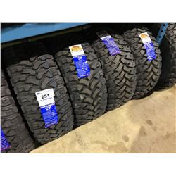 SET OF 4 MULTIRAC MUL TERRAIN M/T MUD & SNOW TRUCK TIRES - LT33 X 12.50 R20 R 114Q 10PR M+S