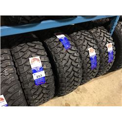 SET OF 4 MULTIRAC MUL TERRAIN M/T MUD & SNOW TRUCK TIRES - LT35 X 12.50 R20 R 121Q 10PR M+S