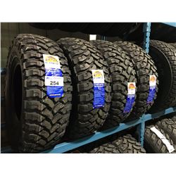 SET OF 4 MULTIRAC MUL TERRAIN M/T MUD & SNOW TRUCK TIRES - LT285/75R16 R 126/123Q 10PR OWL M+S