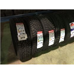 SET OF 4 WANLI TIRE MUD & SNOW CAR TIRES - 185/65R15 88T