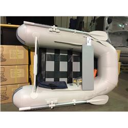 DARK GREY GAUSS 6 FOOT 2 PERSON 3.5 HP INFLATABLE ROLL-UP BOAT - IN BOX