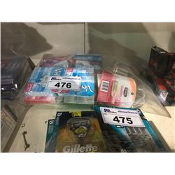 BAG OF ASSORTED RAZORS