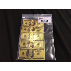 5 - $100 US NOVELTY COLLECTORS BILLS