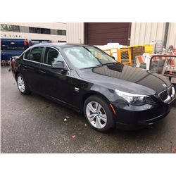 2010 BMW 528I, 4 DOOR SEDAN, BLACK, VIN # WBANU1C59AC159374