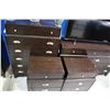 Image 2 : 9 DRAWER DRESSER WITH 6 DRAWER HIGHBOY AND 2 MATCHING NIGHTSTANDS