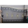 Image 2 : 19.6 FT WIDE 2 PIECE IRON FENCE