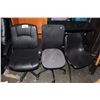 Image 2 : 2 SHELVING UNITS AND THREE CHAIRS