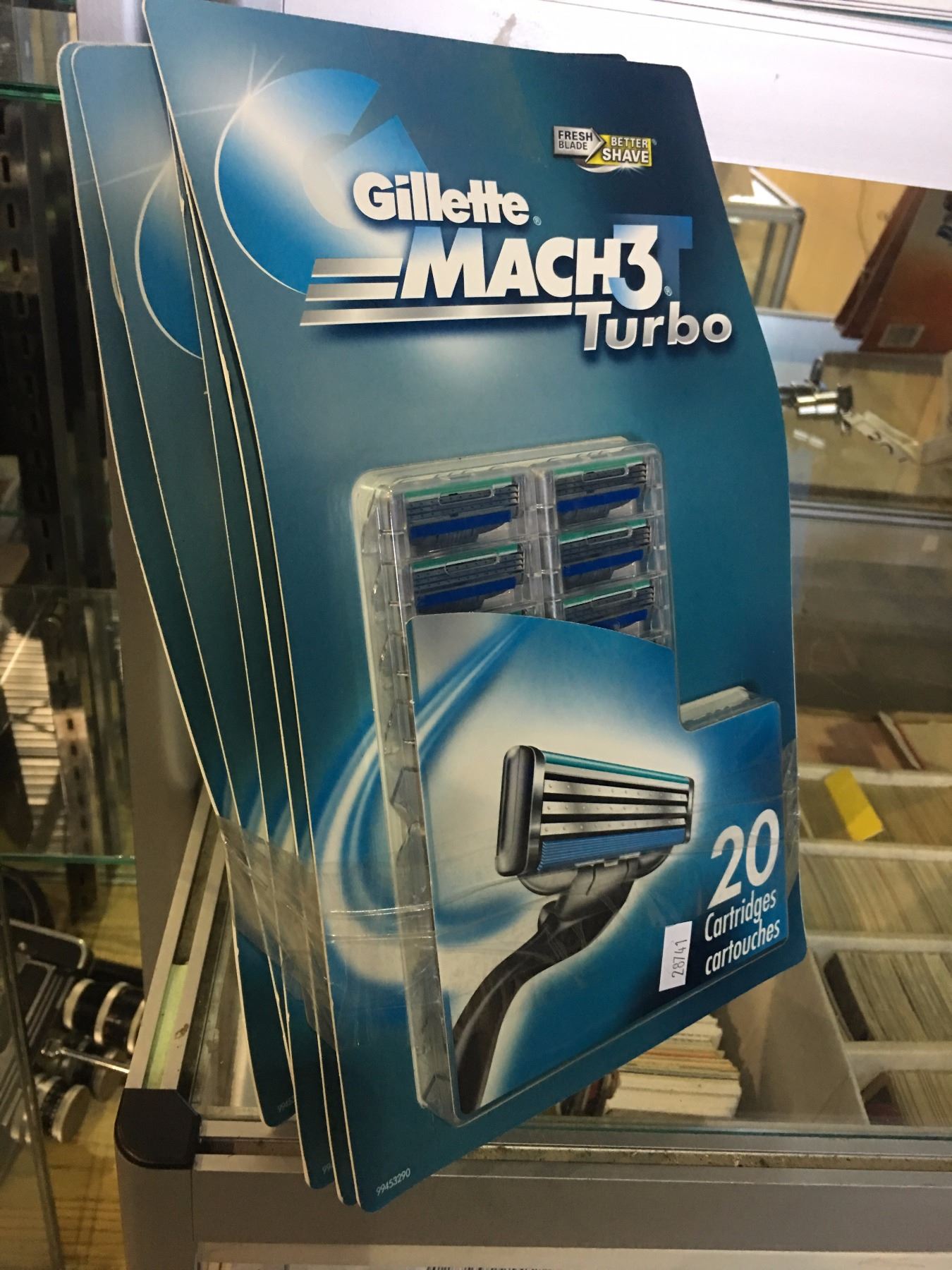 FIVE PACKAGES OF 20 GILLETTE MACH 3 TURBO RAZOR BLADES - Able Auctions