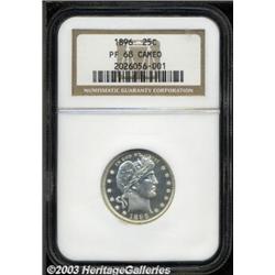 1896 25C PR68 Cameo NGC.
