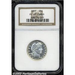 1897 25C PR67 Cameo NGC.