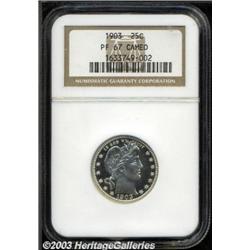 1903 25C PR67 Cameo NGC.