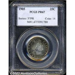 1905 25C PR67 PCGS.