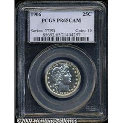1906 25C PR65 Cameo PCGS.