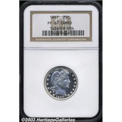 1907 25C PR67 Cameo NGC.