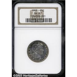 1908 25C PR67 NGC.