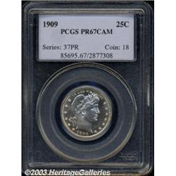 1909 25C PR67 Cameo PCGS.