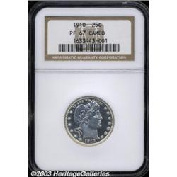 1910 25C PR67 Cameo NGC.