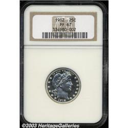 1912 25C PR67 NGC.
