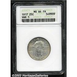 1917 25C Type One MS64 Full Head ANACS.