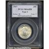 Image 1 : 1917 25C Type One MS64 Full Head PCGS.