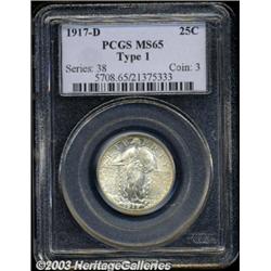 1917-D 25C Type One MS65 PCGS.