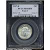 Image 1 : 1917-D 25C Type One MS64 Full Head PCGS.