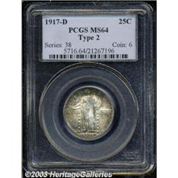 1917-D 25C Type Two MS64 PCGS.