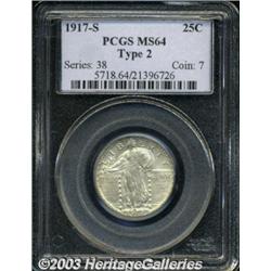 1917-S 25C Type Two MS64 PCGS.