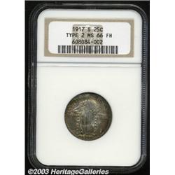 1917-S 25C Type Two MS66 Full Head NGC.
