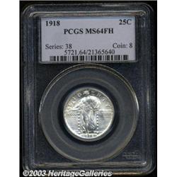 1918 25C MS64 Full Head PCGS.