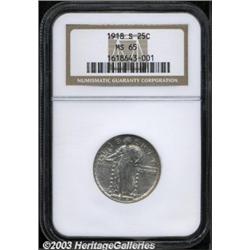 1918-S 25C MS65 NGC.